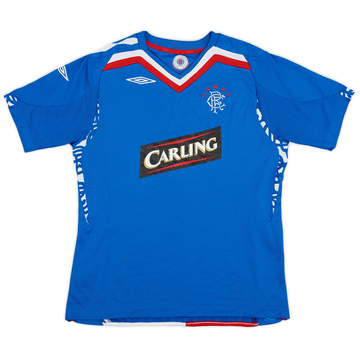 2007-08 Rangers Home Shirt - 8/10 - (XL.Boys)
