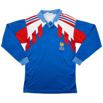 1990-92 France Home L/S Shirt - 5/10 - (S)