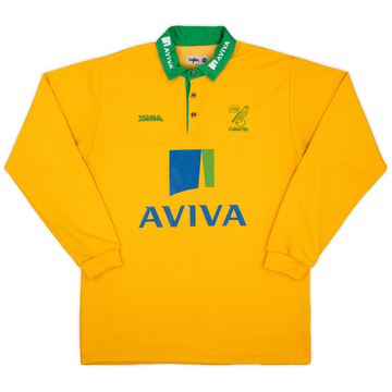 2010-11 Norwich City Xara Polo L/S Shirt - 8/10 - (M)
