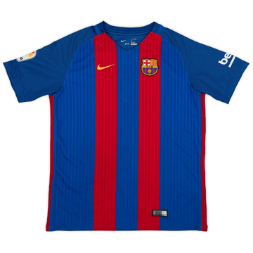 2016-17 Barcelona Home Shirt - 7/10 - (XL.Boys)