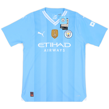 2023-24 Manchester City Player Issue Home European Shirt