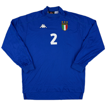 1998-99 Italy Home L/S Shirt #2 - 7/10 - (L)