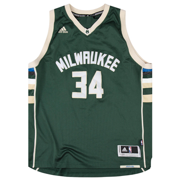 2015-17 Milwaukee Bucks Antetokounmpo #34 adidas Swingman Jersey (Away) Y