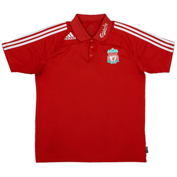 2008-09 Liverpool adidas Polo Shirt - 8/10 - (L)