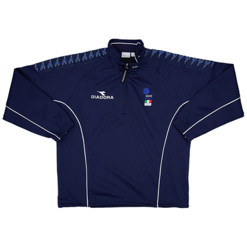 1999-00 Italy Diadora Referee 1/4 Zip Drill Top - 7/10 - (L)