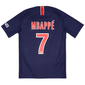 2018-19 Paris Saint-Germain Home Shirt Mbappe #7 - 9/10 - (S)