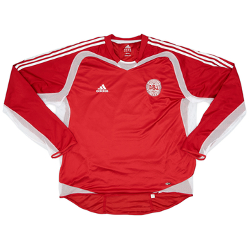 2004-05 Denmark Player Issue Home/Training L/S Shirt - 9/10 - (XXL)