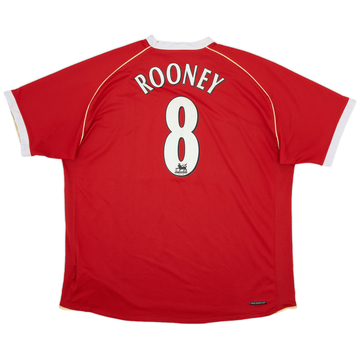 2006-07 Manchester United Home Shirt Rooney #8 - 5/10 - (XXL)