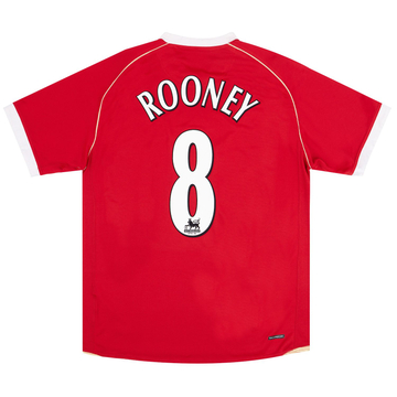 2006-07 Manchester United Home Shirt Rooney #8VS
