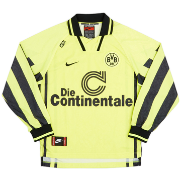 1996-97 Borussia Dortmund Home L/S Shirt - 9/10 - (XS)