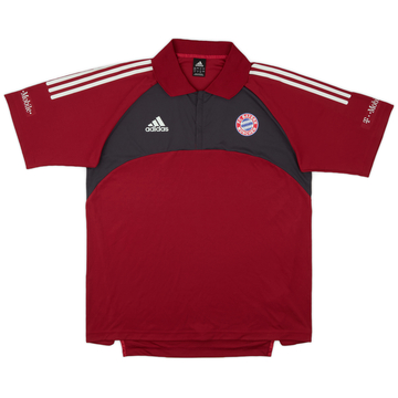 2002-03 Bayern Munich Player Issue adidas 1/4 Zip Polo Shirt - 9/10 - (L)