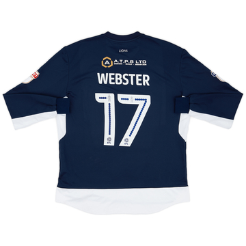 2017-18 Millwall Match Issue Home Shirt Webster #17