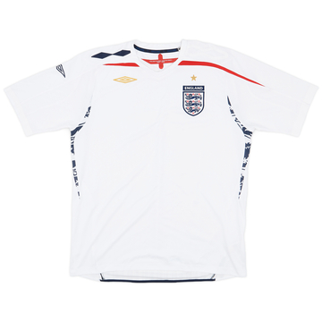2007-09 England Home Shirt - 5/10 - (XL)
