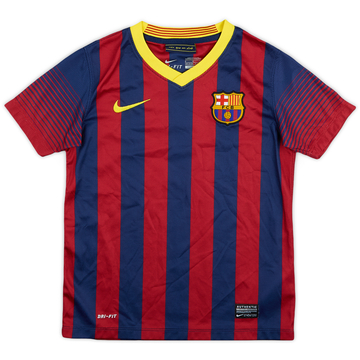 2013-14 Barcelona Home Shirt - 8/10 - (S.Boys)
