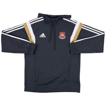 2014-15 West Ham adidas Hooded Sweat Top - 6/10 - (S)