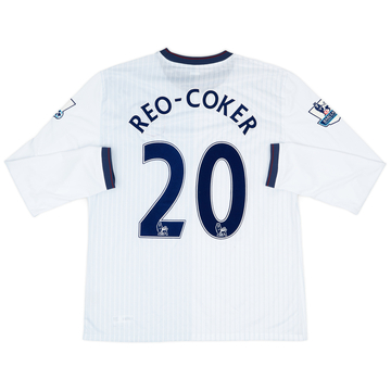 2009-10 Aston Villa Match Issue Away L/S Shirt Reo-Coker #20