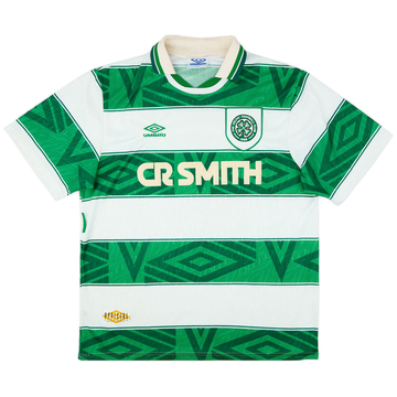 1993-95 Celtic Home Shirt - 8/10 - (XL)