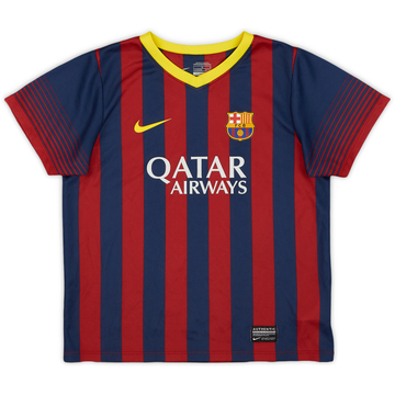 2013-14 Barcelona Home Shirt - 9/10 - (6-7 Years)
