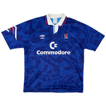 1991-93 Chelsea Home Shirt - 8/10 - (L)