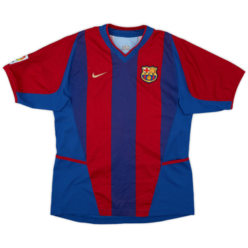 2002-03 Barcelona Home Shirt - 6/10 - (XL.Boys)