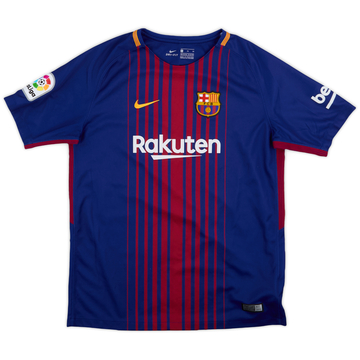 2017-18 Barcelona Home Shirt - 9/10 - (XL.Boys)