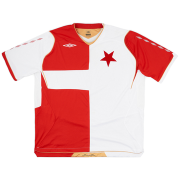 2008-09 Slavia Prague Home Shirt - 6/10 - (XXL)