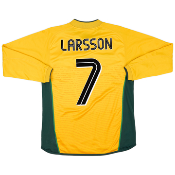 2002-03 Celtic Away L/S Shirt Larsson #7 - 6/10 - (L)