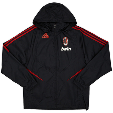 2009-10 AC Milan adidas Hooded Rain Jacket - 5/10 - (S/M)