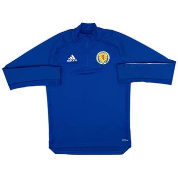 2019-20 Scotland adidas 1/4 Zip Drill Top - 8/10 - (S)