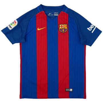 2016-17 Barcelona Home Shirt - 9/10 - (M.Boys)