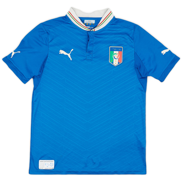 2012-13 Italy Home Shirt - 9/10 - (XL.Boys)