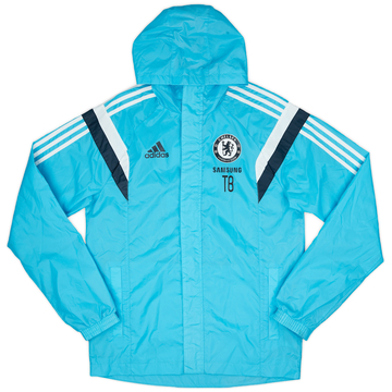 2014-15 Chelsea Staff Issue adidas Hooded Rain Jacket TB - 8/10 - (S)