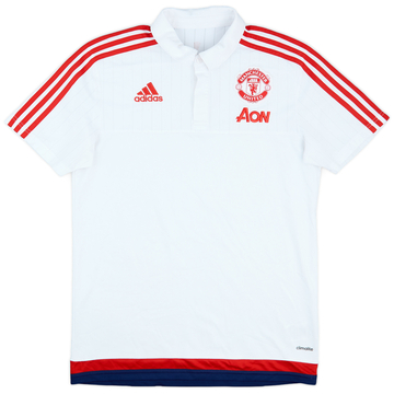 2015-16 Manchester United adidas Polo Shirt - 9/10 - (M)