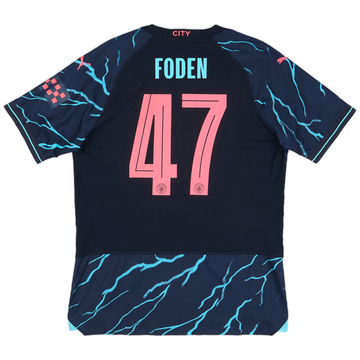 2023-24 Manchester City Player Issue Third European Shirt Foden #47