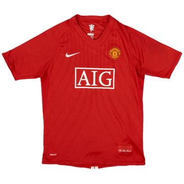 2007-09 Manchester United Home Shirt - 6/10 - (XL.Boys)