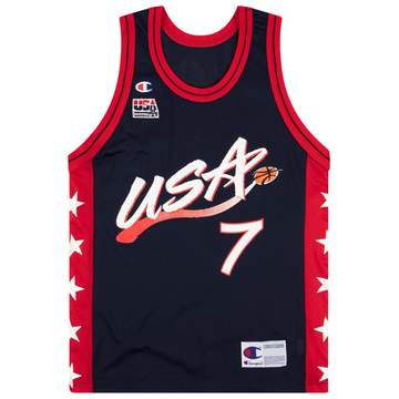 1996-99 USA D. Robinson #7 Champion Jersey (Away) M