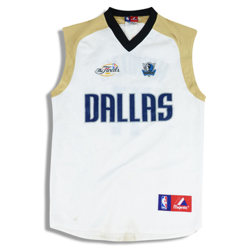 2006 Dallas Mavericks Nowitzki #41 NBA Finals Majestic Jersey (Home) Y
