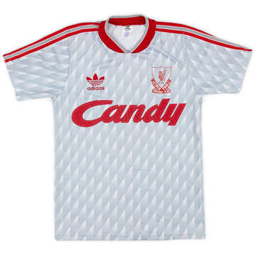 1989-91 Liverpool Away Shirt - 5/10 - (L.Boys)
