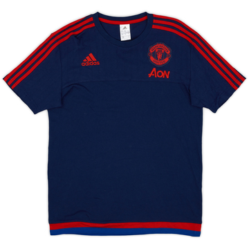 2015-16 Manchester United adidas Cotton Tee - 9/10 - (M)