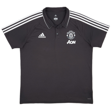 2017-18 Manchester United adidas Polo Shirt - 8/10 - (XL)