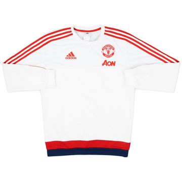 2015-16 Manchester United adidas Sweat Top - 8/10 - (S)