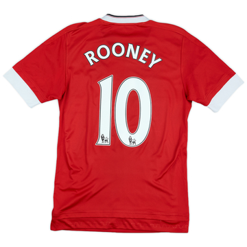 2015-16 Manchester United Home Shirt Rooney #10 - 6/10 - (XS)