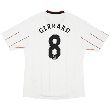 2010-11 Liverpool Away Shirt Gerrard #8 - 5/10 - (L)
