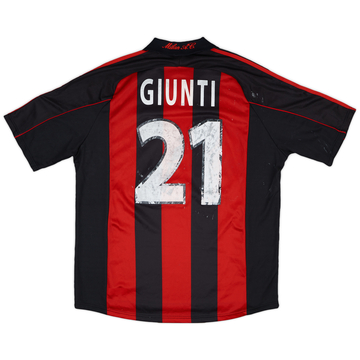 2000-01 AC Milan Match Issue Home Shirt Giunti #21