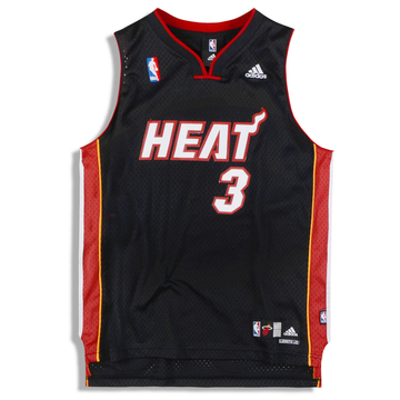 2006-08 Miami Heat Wade #3 adidas Swingman Jersey (Away) Y