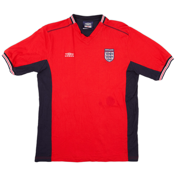 2000-02 England Umbro Cotton Tee - 7/10 - (M)