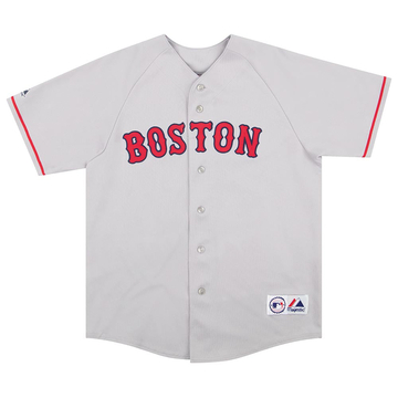 2005-08 Boston Red Sox Varitek #33 Majestic Jersey (Away) L