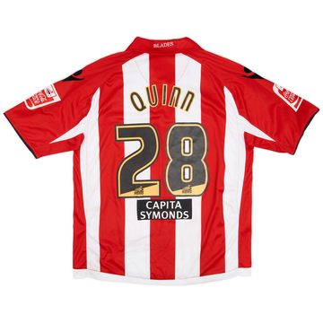 2009-10 Sheffield United Match Issue Home Shirt Quinn #28