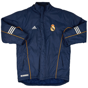1999-00 Real Madrid adidas Hooded Padded Bench Coat - 5/10 - (L)