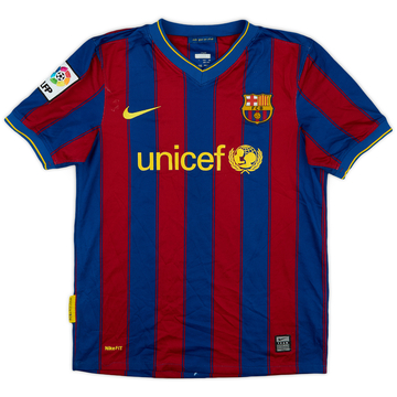 2009-10 Barcelona Home Shirt - 7/10 - (L.Boys)